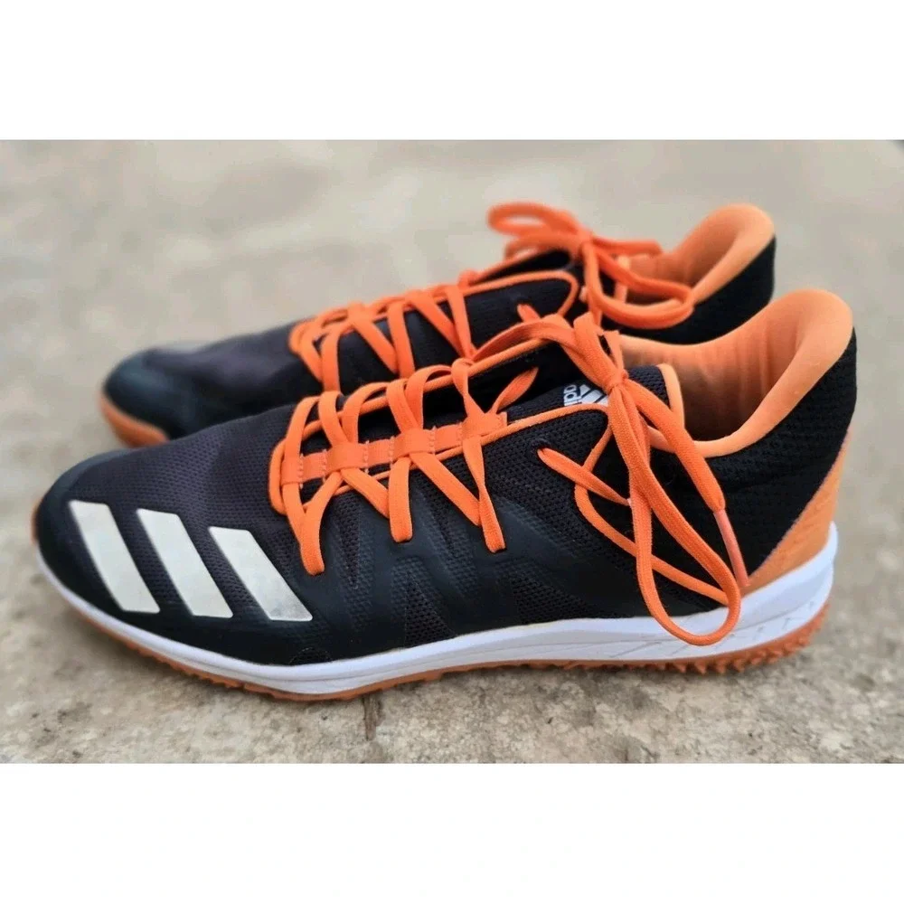 Adidas Men's Size 10 Black Orange White Mens Running Shoes Model G27686 Athetic